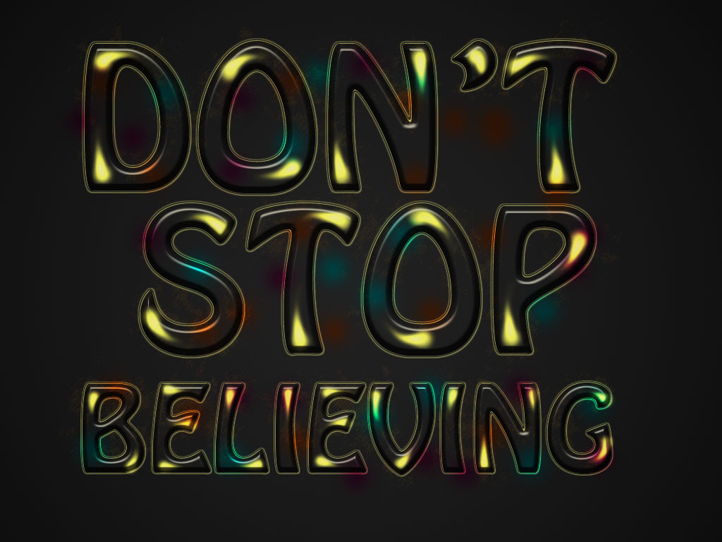 Photoshop text effect colorful